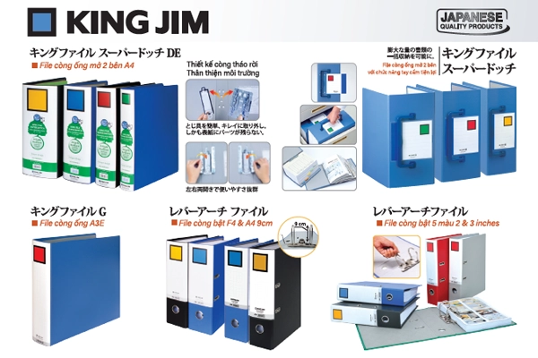 Cung Cấp File Còng King Jim Chính Hãng Giá Sỉ Cho Doanh Nghiệp: Giải Pháp Lưu Trữ Hồ Sơ B2B Tiêu Chuẩn Nhật Bản